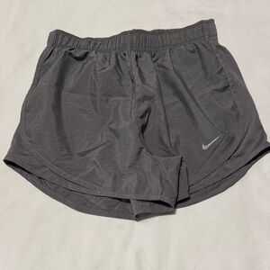 Nike Women’s Athletic Shorts in Gray with Reflective Swoosh